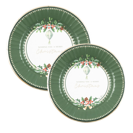 Piatti in Carta Merry Christmas To You (8 pezzi)