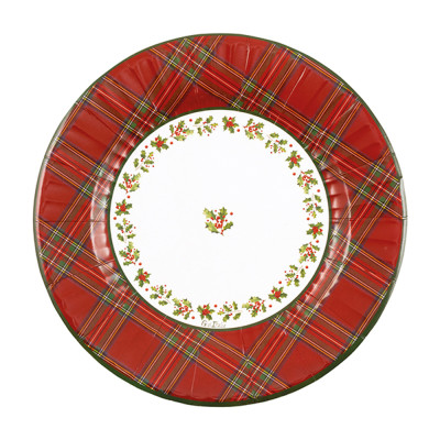 Piatti in Carta Scottish Christmas (8 pezzi)