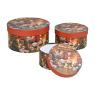 Scatola Tonda Xmas Orsetti