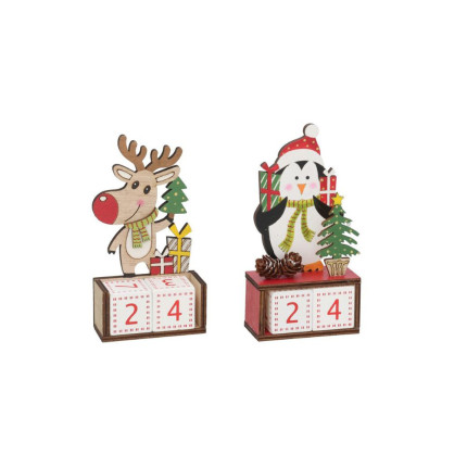 Calendario dell'Avvento con Cubotti in Legno