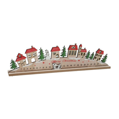 Calendario dell'Avvento in Legno con Casette