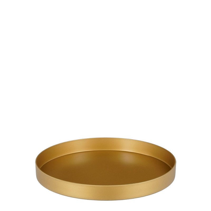 Piatto Decorativo Milano Oro Bordo Alto