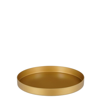 Piatto Decorativo Milano Oro Bordo Alto