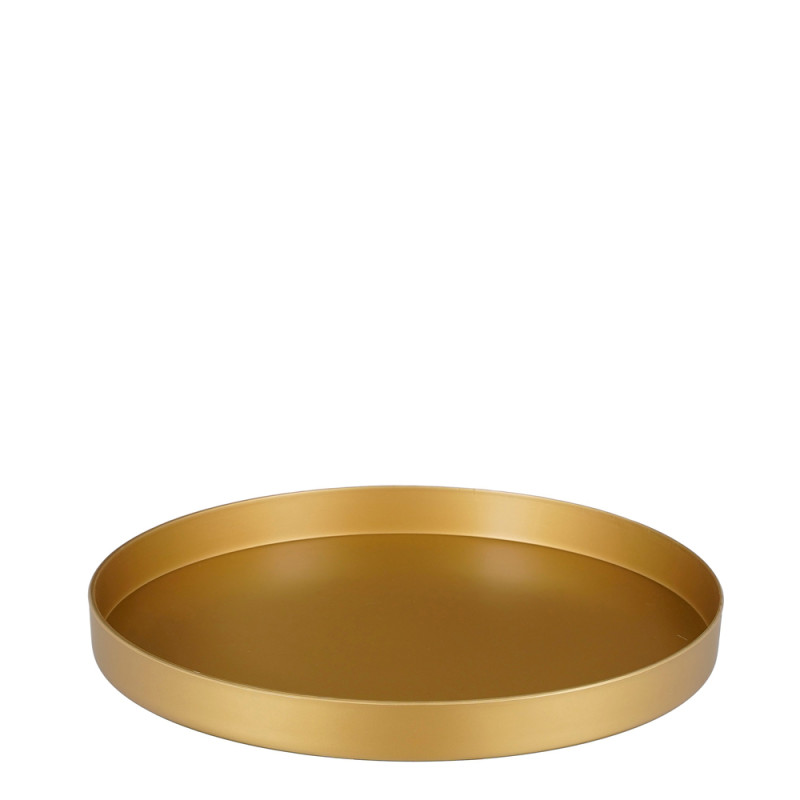 Piatto Decorativo Milano Oro Bordo Alto