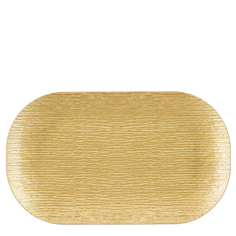 Piatto Decorativo Mila Ovale Oro