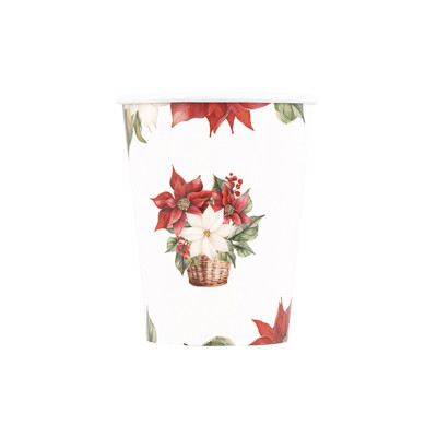 Bicchieri in Carta Stella di Natale (8 pezzi)