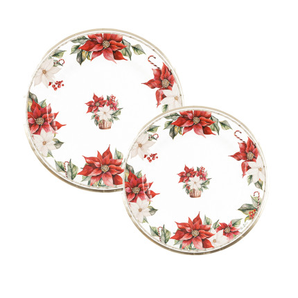Piatti in Carta Stella di Natale (8 pezzi)
