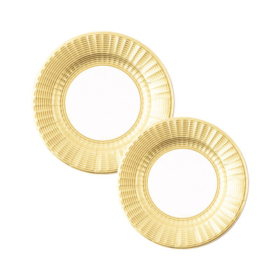 Piatti in Carta Elegance Gold (8 pezzi)