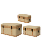 Baule Elegante in Legno Crema