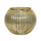Vaso in Vetro Plissé Oro