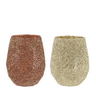 Vaso in Vetro Luccicante