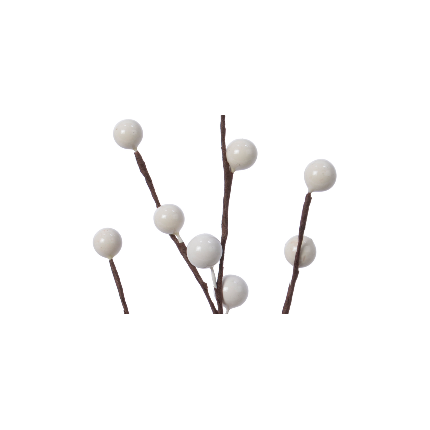 Ramo di Bacche Bianche 26cm