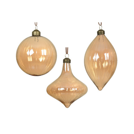 Sfera Antica in Vetro Ambra 10cm