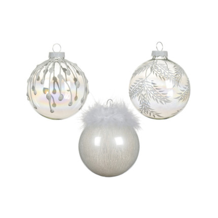 Sfera Iris in Vetro Trasparente 8cm