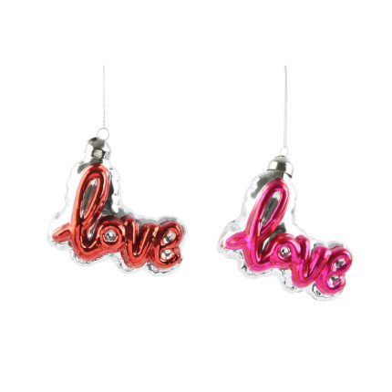Scritta Love in Vetro 10,5cm