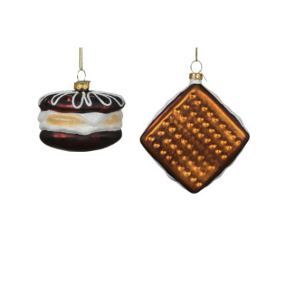Cookie Pendente in Vetro 6cm