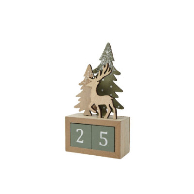 Calendario dell'Avvento in Legno con Cubotti
