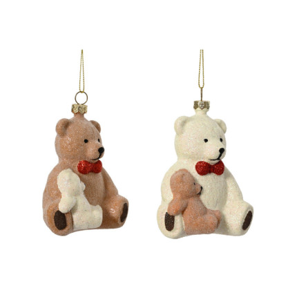 Orsetto Brillantinato Pendente 11cm