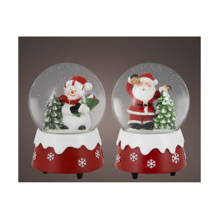 Carillon Boule de Neige Natalizio 14,5cm