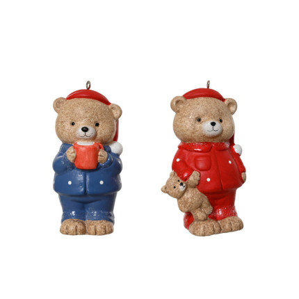 Orsetto con Pigiama in Terracotta 9,5cm