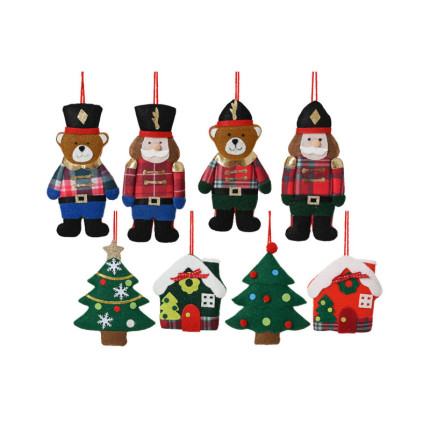 Pendente Natalizio in Feltro 14cm