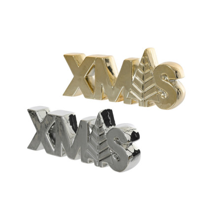 Scritta Xmas in Porcellana da Appoggio Decorativa