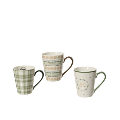 MUG XMAS CON MANICO VERDE