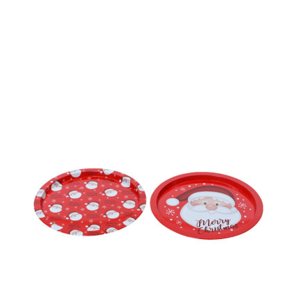 Piatto in Metallo Natalizio 32cm