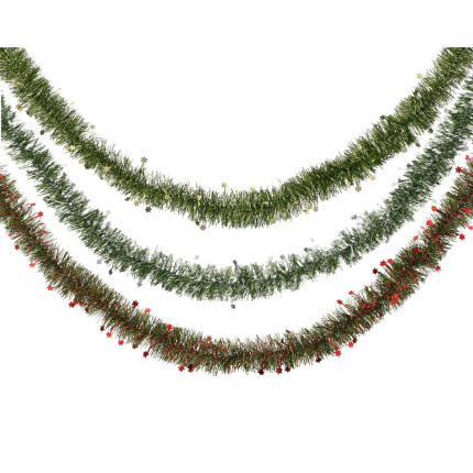 Ghirlanda Luccicante Natalizia 200cm