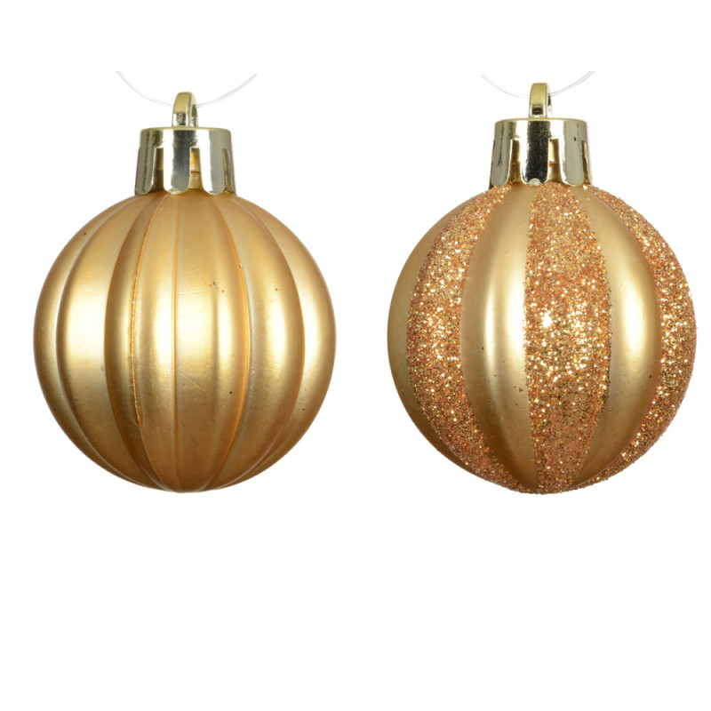 Palline Glitterate Opache (24 Pezzi)