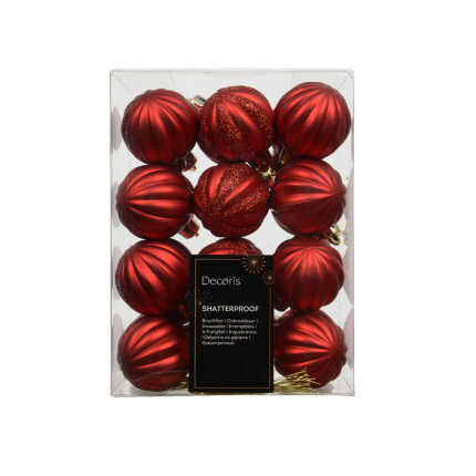 Palline Glitterate Opache (24 Pezzi)