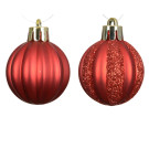 Palline Glitterate Opache 4cm (24 Pezzi)