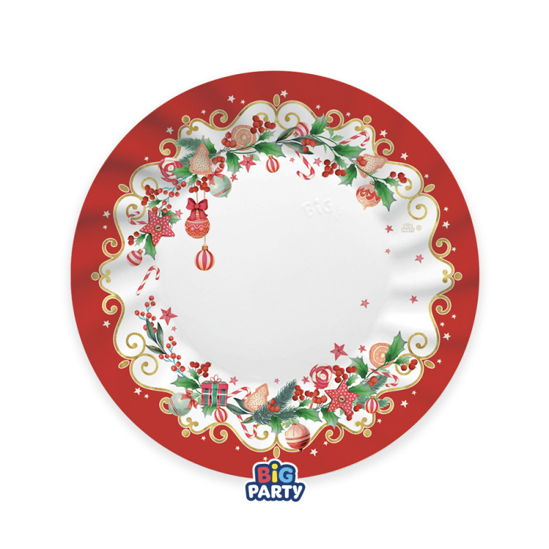 Piatti in Cartoncino Xmas Jingle (6 pezzi)