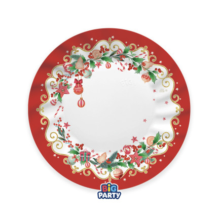 Piatti in Cartoncino Xmas Jingle (6 pezzi)
