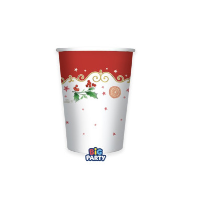 Bicchieri in Cartoncino Xmas Jingle (6 pezzi)