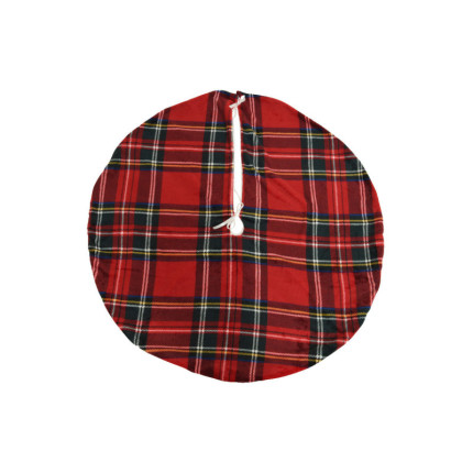 Copribase in Flanella Scozzese per Albero