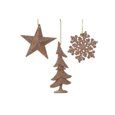PENDENTE GLITTERATO PERLA