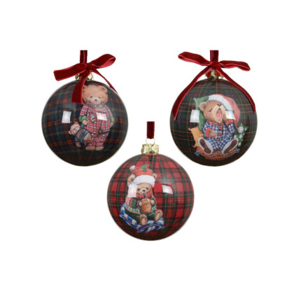 Sfera Bear Scozzese con Fiocchetto