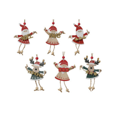 PENDENTE NATALIZIO 11CM ROSSO