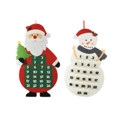Calendario dell'Avvento in Feltro con Personaggio 74cm
