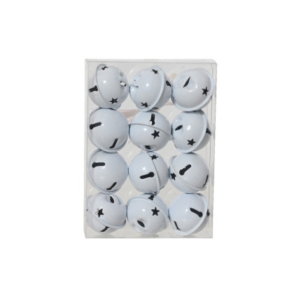 Sonagli in Ferro Bianchi 3cm (12 Pezzi)