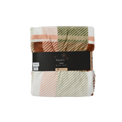 Coperta a Quadri Verde e Rosa