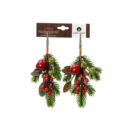 Rametto Bacche e Frutta con Pick (2 Pezzi)