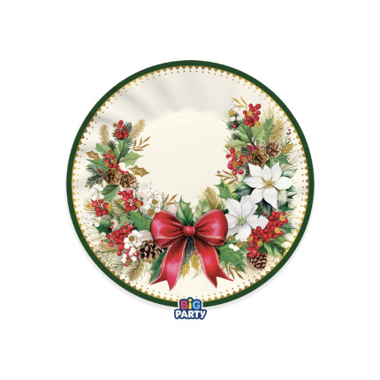 Piatti Cartoncino Vintage Xmas (6 pezzi)