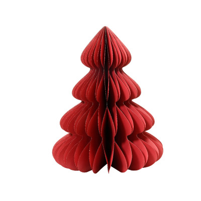 Albero in Carta Plissé Rosso 2