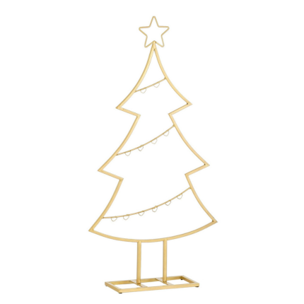 Albero Espositore in Metallo Oro 78cm