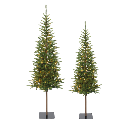 Albero di Natale Alpbach con Led e Base