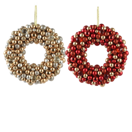 Corona di Palline Natalizie