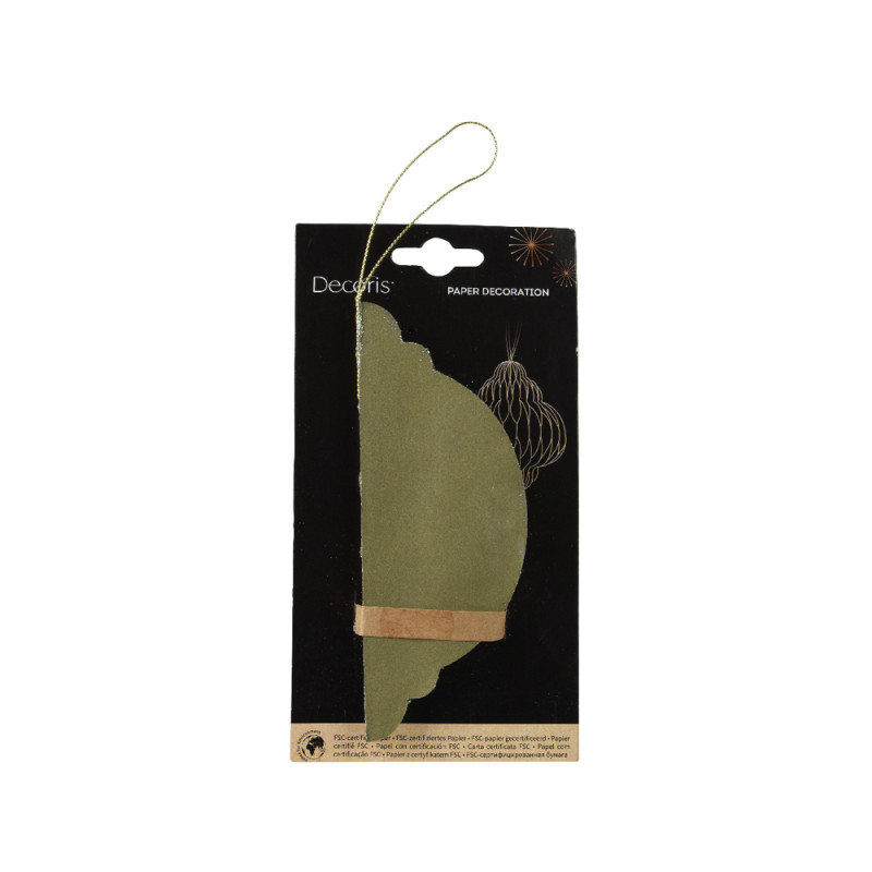 Sfera plissé in carta da appendere 20cm