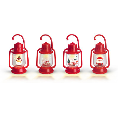 Mini Lampada Rossa Natalizia